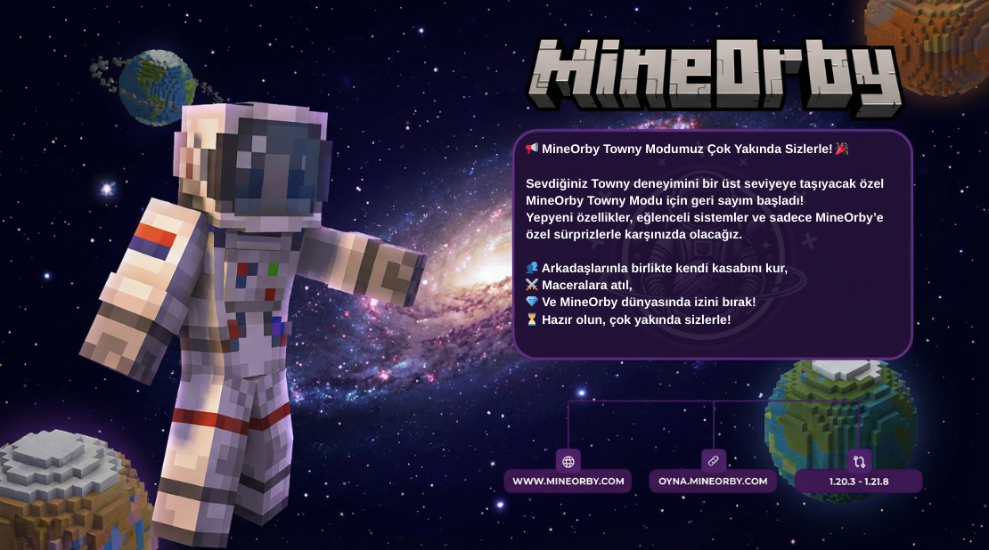 Towny Oyun Modumuz Yakında Açılıyor..!